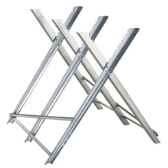 DURHAND Portable Sawhorse Heavy Duty Cutting Stand Steel Adjustable Work Support, Foldable Sawhorse Stand 220 lbs Weight Capacity