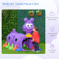 Qaba Lion Design Tunnel for Kids to Crawl Through, for 3-6 Years, Purple