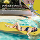 HOMCOM 10' x 5' Roll-Up Pool Float Pad for Lakes, Oceans, & Pools, Water Mat for Playing, Relaxing & Recreation, Yellow