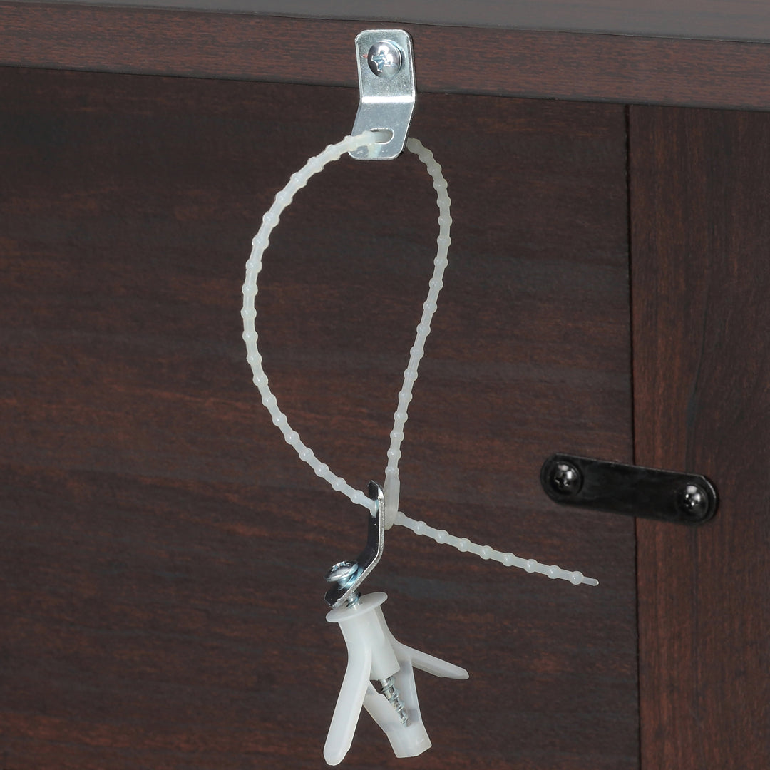 HOMCOM Electric Fireplace with Mantel, Freestanding Heater Corner Firebox with Log Hearth and Remote Control, 1400W, Brown