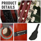 Soozier 39.5 Inch Acoustic Electric Guitar for Beginner with Strings, Beige Strap, 3 Picks and Case Bag, Wine Red