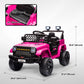 Qaba 12V Ride on Truck, Electric Car for Kids with Remote Control, Suspension, 3 Speeds, USB Music Headlights, Dark Blue