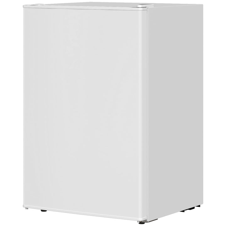 HOMCOM 2.5 Cu.Ft Mini Fridge, Single Door Compact Refrigerator with Freezer, Adjustable Thermostat, Reversible Door, White