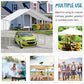 Outsunny 10'x20' Carport Heavy Duty Galvanized Car Canopy with Included Anchor Kit, 3 Reinforced Steel Cables, Grey