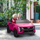 Qaba 2-Seater Ride on Truck, 12V Cadillac Escalade Licensed Kids Electric Car with Remote , Spring Suspension, White