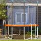 Soozier 14ft Trampoline Replacement Pad Trampolining Replacement Jump Bounce Exercise GYM Pad Only Light Orange