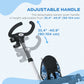 Qaba 6 in 1 Toddler Tricycle with Parent Push Handle, Canopy, Storage Baskets, Cupholder, Dark Blue