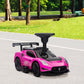 Qaba 6V Maserati GT2 Licensed Electric Car for Kids, Ride on Car with Under Seat Storage, LED Headlights Music, Pink