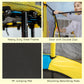Qaba 4.6FT Trampoline for Kids with Enclosure Net for Ages 3-10, Indoor Outdoor Use, Black