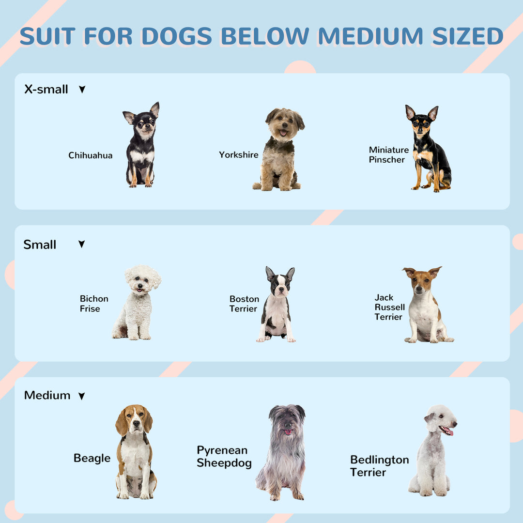 PawHut 26" Plastic Dog House Outdoor with Air Vents, for Small Medium Dogs, Grey