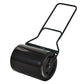Outsunny 22" Push/Tow Behind Lawn Roller, Heavy Duty Sod Drum Roller Filled with 12 Gal Water/Sand, Grass Flattener for Yard, Patio, Park, Black