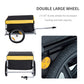 Aosom Bike Cargo Trailer Bicycle Luggage Carrier Cart with Cover Black Red