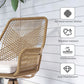 Outsunny Outdoor Swivel Dining Chairs Set of 2, Patio Rattan Chairs with Soft Cushions for Garden, Backyard, Poolside, Khaki