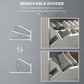 HOMCOM Shoe Storage with Seat, Upholstered Hallway Bench, Shoe Bench with 2 Flip Drawers and 4 Vents for 8 Pairs of Shoes