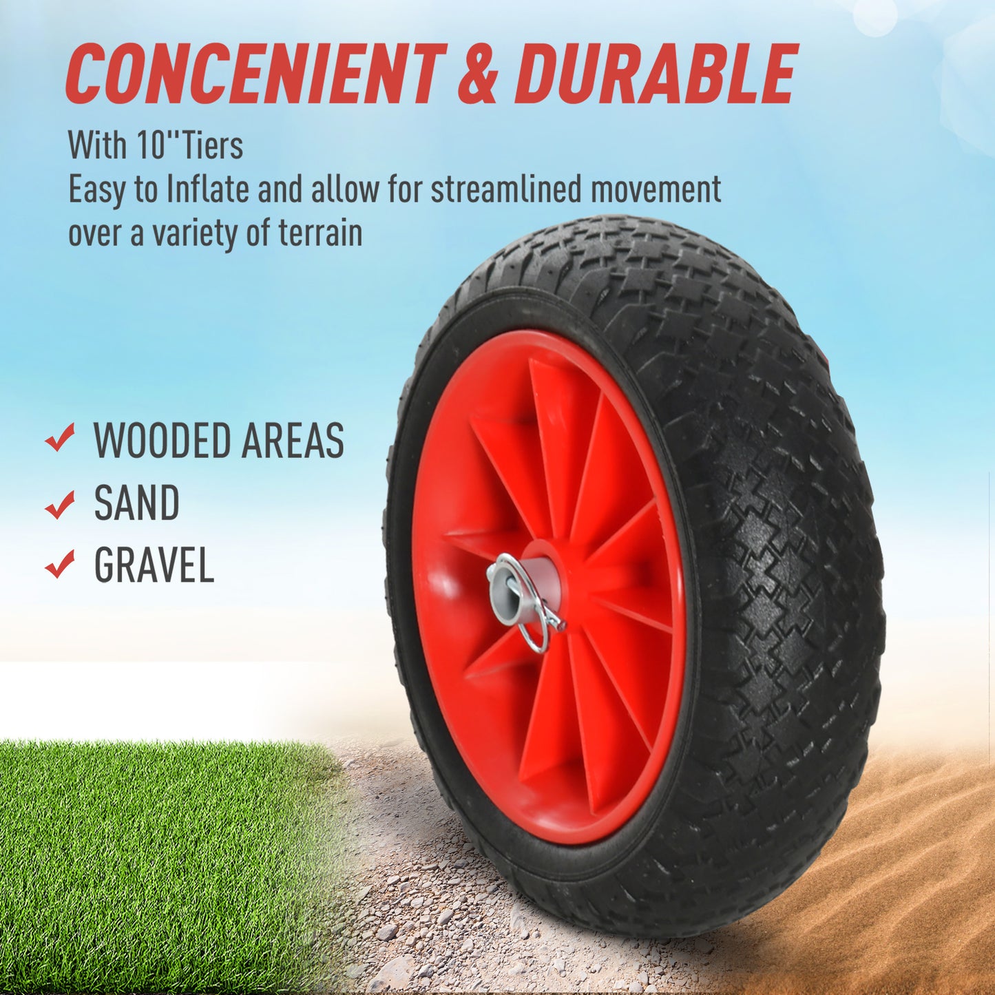 Soozier Foldable Kayak Cart, Aluminum Boat Canoe Carrier Tote Dolly Trolley Transport Trailer NO-Flat Wheel Silver