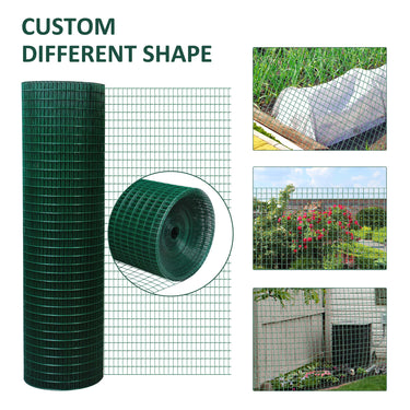 PawHut Chicken Wire Fencing 98' x 3', 1" x 0.5" Rectangle Chicken Wire for Crafts Garden Poultry, Metal Hardware Cloth Netting for Chicken Coops, Rabbit Cage, Dark Green