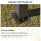 Outsunny 10' x 12' Outdoor Hardtop Gazebo with Polycarbonate Panel Roof, Garden Deluxe Pavilion Canopy BBQ Sunshade Shelter with Removable Curtains