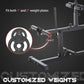 Soozier Adjustable Seated Calf Raise Machine, Steel Leg Press Machine, Strength Training Gym Equipment for Legs, Waist And Arms, Black