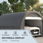 Outsunny 10' x 16' Heavy Duty Portable Carport Tent with Zippered Door, PE Cover for Car, Boat, Motorcycle, Bike, White