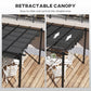 Outsunny 11.7' x 19.6' Retractable Pergola Canopy, Aluminum Pergola for Grill, Patio, Garden, Deck
