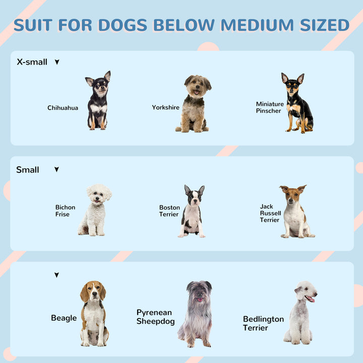 PawHut 26" Plastic Dog House Outdoor with Air Vents, for Small Medium Dogs, Grey