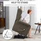 HOMCOM Lift Chair for Elderly, Power Chair Recliner with Footrest, Remote Control, Side Pockets for Living Room, Grey