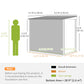 Outsunny 4' x 6' Outdoor Storage Shed, Metal Garden Shed with Window, 2 Vents and Lockable Door for Backyard, Garden, Patio
