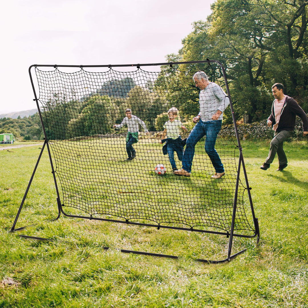 Soozier 8' x 6' Soccer Rebounder Net with 5 Adjustable Angles for Backyard Park Training Practice