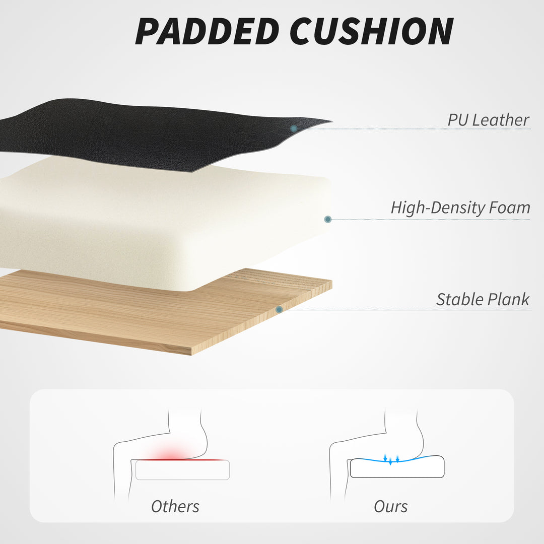 HOMCOM 6 Point Massage Office Chair with Remote, Ergonomic Reclining Computer Desk Chair with Footrest, Side Pocket, Black