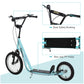 Aosom Youth Kick Scooter with Adjustable Handlebar and 16'' Inflatable Rubber Wheel for Kids and Teens 5+ Year Old, Blue