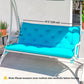 Outsunny 2 Seater Garden Bench Cushion, Thick Outdoor Non-Slip 2 Seater Soft Pad With Backrest for Garden Patio, 52" x 43" x 4", Dark Grey