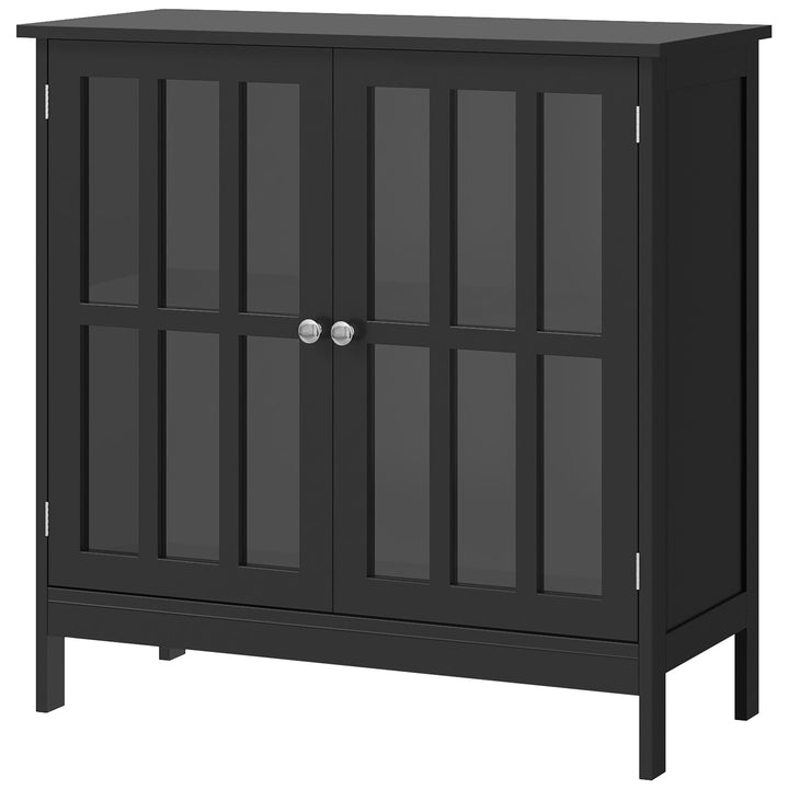 kleankin Kitchen Buffet Cabinet with 2 Doors, Modern Sideboard for Dining Room, Hallway, Living Room, Black