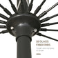 Outsunny 8ft Shanghai Garden Parasol Umbrella with Crank & Tilt, Adjustable Outdoor Sun Shade, Dark Grey
