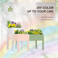 Outsunny 46'' x 34'' x 33'' Elevated Planter Box with Legs, DIY Wooden Raised Garden Bed with Non-woven Liner, Freestanding Plant Stand for Vegetables, Herb and Flowers