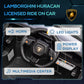 Qaba 12V Lamborghini Huracan Licensed Kids Electric Car with Remote Control, Spring Suspension, Transport Wheels, Yellow