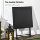 Outsunny Folding Coffee Table, Folding Patio Table, Square Small Side Table with Metal Plate Top, 23.6" x 23.6", Black