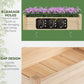 Outsunny 34"x34"x28" 2-Tier Raised Garden Bed Wooden Planter Box for Backyard, Patio to Grow Vegetables, Herbs, and Flowers