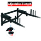 Soozier Wall Mounted Dip Station Multi-Function Power Tower Set Home Gym Pull Up Bar Chin Up Exercise Bar Knee Raise Triceps Leg Dipping Raise Rack Black