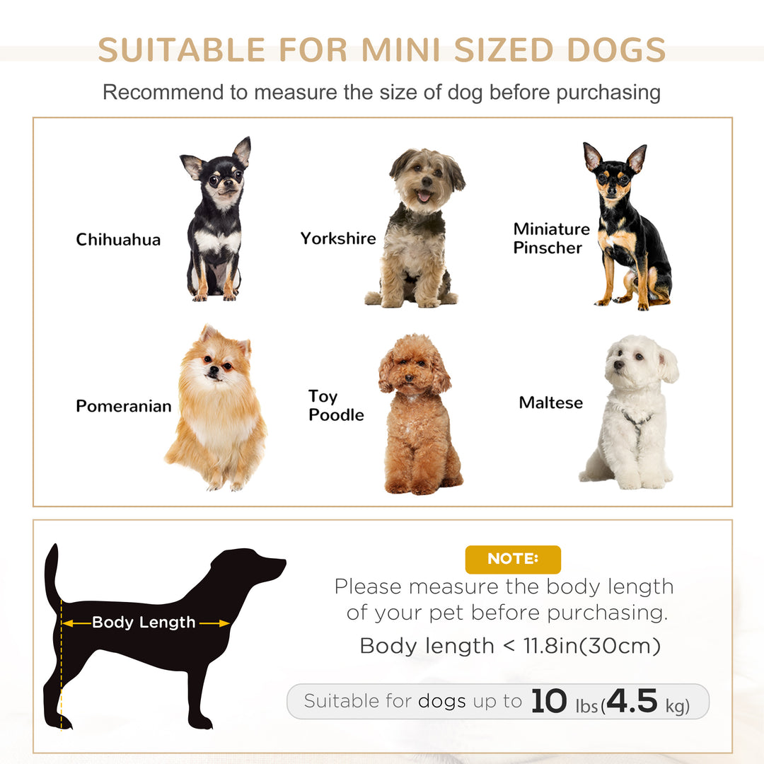 PawHut Dog Sofa, Cat Couch with Removable Washable Cushion, Elevated Pet Cat Sofa for Miniature Dogs, White