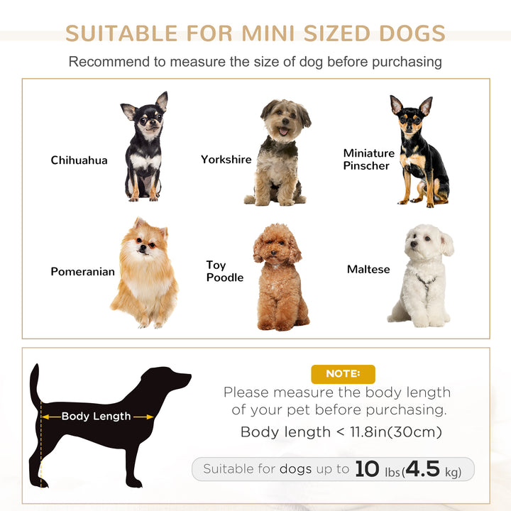 PawHut Dog Sofa, Cat Couch with Removable Washable Cushion, Elevated Pet Cat Sofa for Miniature Dogs, White