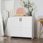 HOMCOM Kitchen Buffet Storage with 2 Doors and 2 Adjustable Shelves 90 x 39.5 x 88 cm White