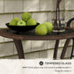 Outsunny Outdoor Rattan Dining Table, Patio Wicker Round Coffee Table with 2-Tier Storage Shelf, Brown
