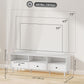 HOMCOM TV Stand for up to 75 Inches, TV Table with 3 Storage Shelves, 3 Drawers for Living Room, Bedroom, White