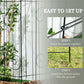 Outsunny Outdoor Metal Garden Fence Panels, Animal Barrier & Border Edging for Yard, Patio, 8 Pack, Scrollworks and Spears