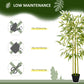 HOMCOM 5FT Artificial Bamboo Tree Faux Decorative Plant in Nursery Pot for Indoor DÃ©cor