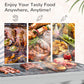 Outsunny Stainless Steel Charcoal BBQ Grill, Portable Barbecue Grill with Handles for Outdoor, Cooking, Camping, Picnic