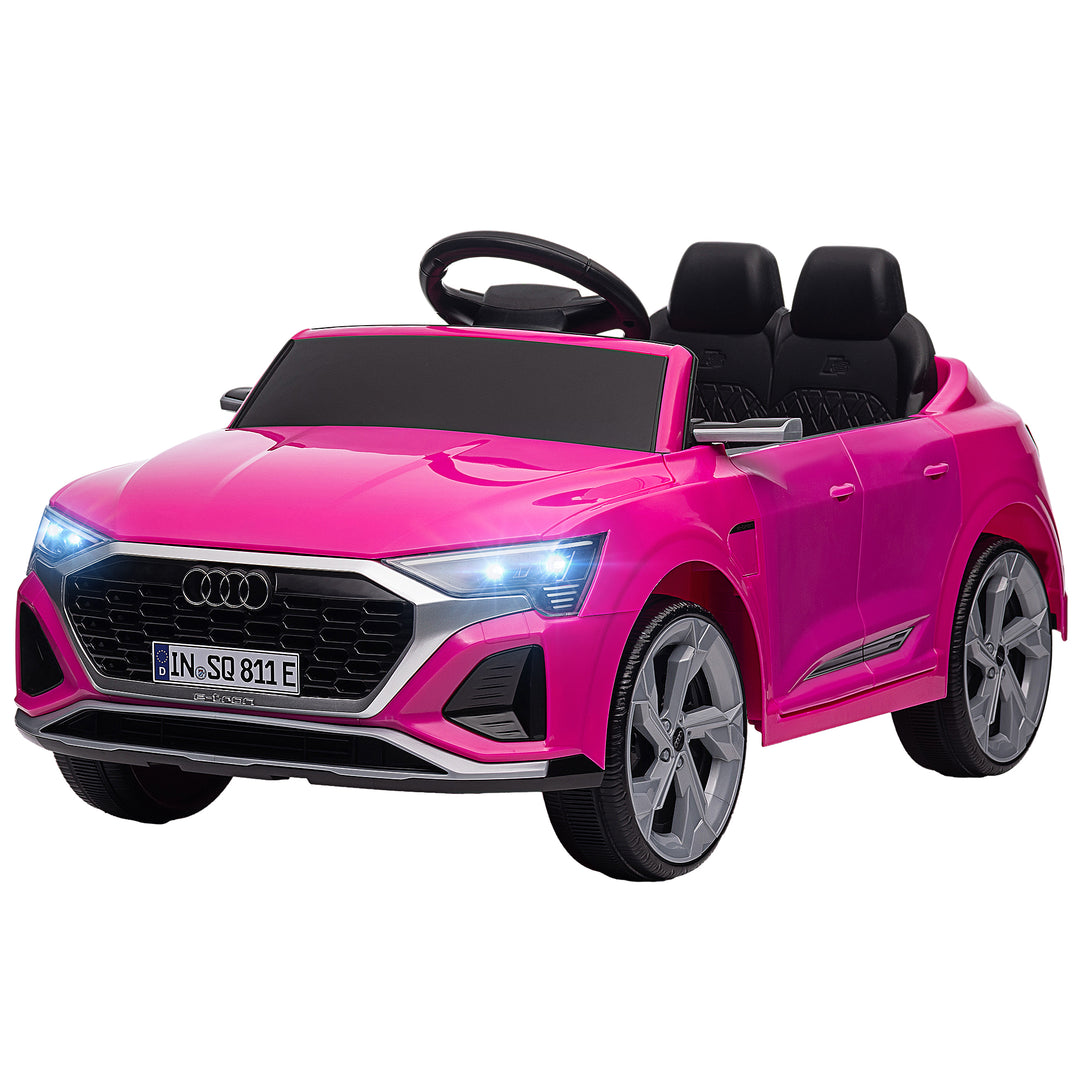 Qaba 12V Battery Powered Kids Electric Car, Audi Q8 etron Sportback Licensed Ride on Car w/ Remote Control, White