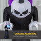HOMCOM 6FT Tall Halloween Inflatable White Ghost, Outdoor Blow Up Yard Decoration with LED Lights for Garden, Lawn, Party, Holiday