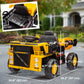 Qaba 12V Kids Ride On Dump Truck Construction Vehicle w/ Electric Dump Bed, Shovel, Spring Suspension Wheels