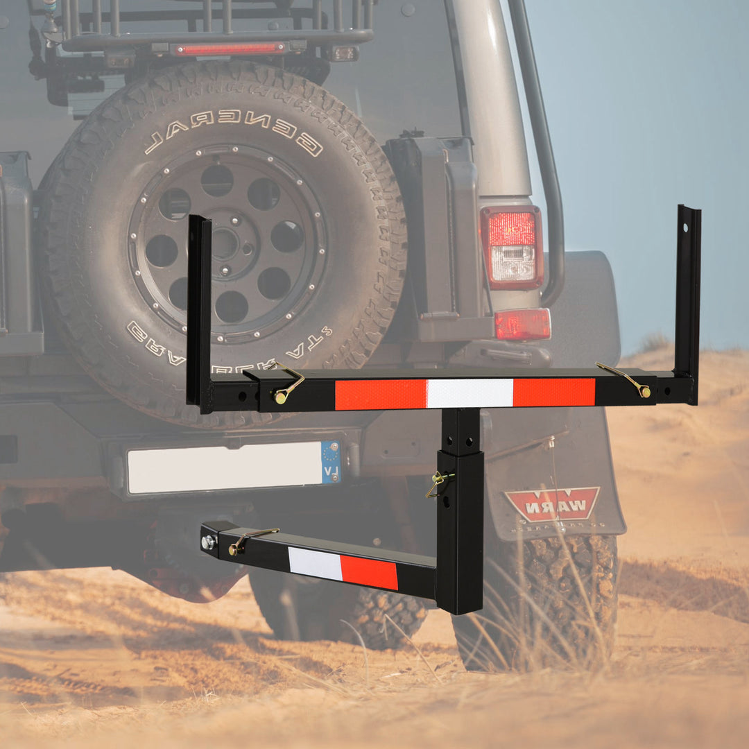 Soozier Suspended Truck Bed Extender with Adjustable Width and Height For Ladder, Rack, Canoe, Kayak, Long Pipes and Lumber